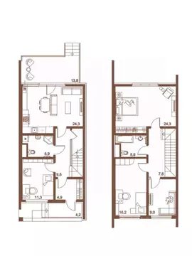 Таунхаус в Волгоградская область, Городищенский район, Царицынское ...
