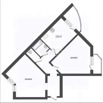 2-к кв. Тамбовская область, Тамбов ул. Чичерина, 7/1к1 (70.4 м)