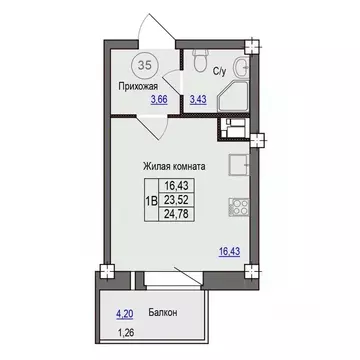 1-к кв. Псковская область, Псковский район, Завеличенская волость, д. ...