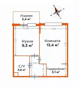 1-к кв. Московская область, Химки Подрезково мкр, 1-й Шереметьевский ...