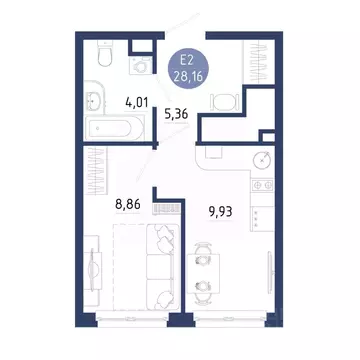 1-к кв. Рязанская область, Рязанский муниципальный округ, с. Дядьково ...