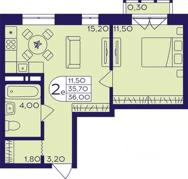 2-к кв. Московская область, Балашиха Железнодорожный мкр, Центр-2 мкр, ...