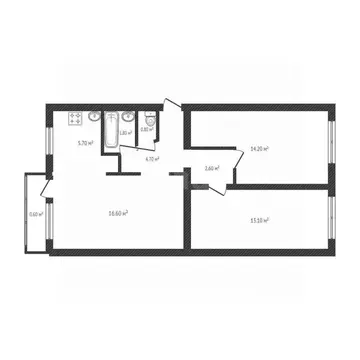 3-к кв. Брянская область, Брянск Октябрьская ул., 101 (62.2 м)