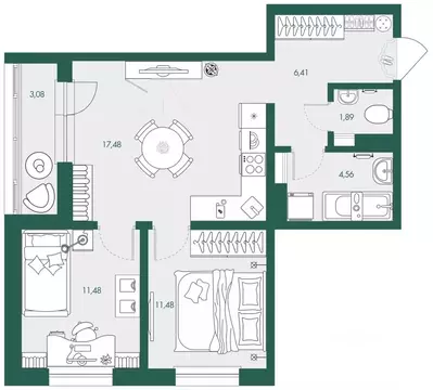 2-к кв. Сахалинская область, Южно-Сахалинск Ново-Александровск п/р, ...