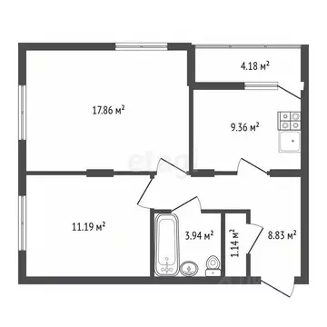 2-к кв. Воронежская область, Воронеж ул. Независимости, 78Бк4 (56.0 м)