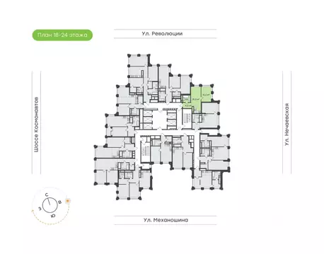 1-к кв. Пермский край, Пермь ул. Механошина, 16 (43.4 м)