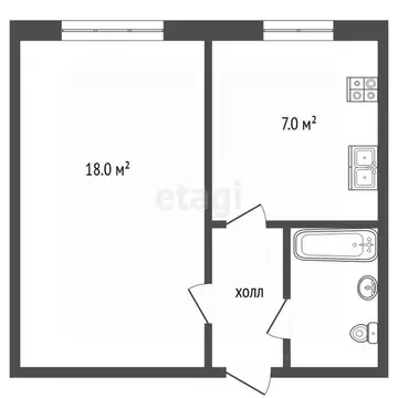 1-к кв. Саратовская область, Энгельс Энгельс-1 мкр, 59 (33.1 м)