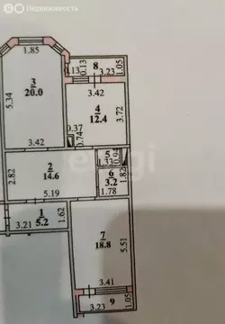 2-комнатная квартира: Липецк, улица И.В. Свиридова, 24к1 (75.5 м)