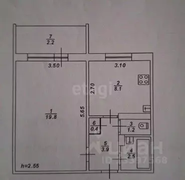 1-к кв. Тверская область, Тверь Сахаровское ш., 24 (35.9 м)