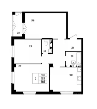 Свободной планировки кв. Волгоградская область, Волгоград 131-й мкр, ...