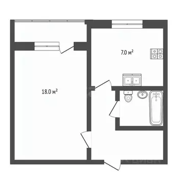 1-к кв. Ставропольский край, Кисловодск Окопная ул. (31.0 м)