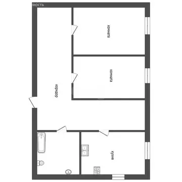 2-комнатная квартира: Севастополь, Грушевая улица, 9 (54 м)