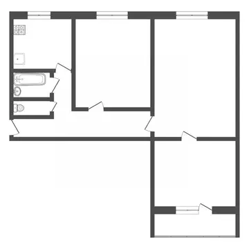 3-к кв. Тульская область, Тула Ложевая ул., 141 (56.8 м)