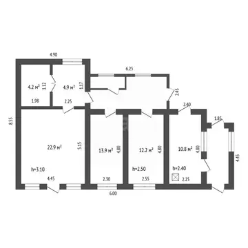 Участок в Воронежская область, Борисоглебск ул. Чкалова, 86 (34.53 ...