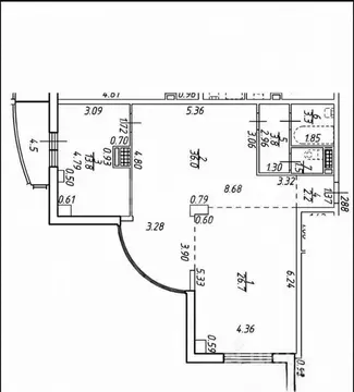 3-комнатная квартира: посёлок Металлострой, Центральная улица, 19к3 ...