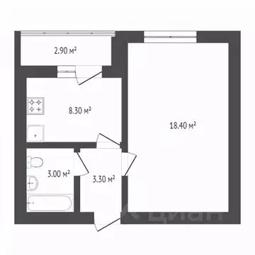 2-к кв. Саратовская область, Саратов Высокая ул., 22 (43.0 м)