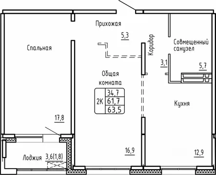 2-к кв. Новосибирская область, Новосибирск Самоцветы жилой комплекс ...
