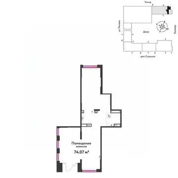 Торговая площадь в Тюменская область, Тюмень ДОК мкр, ул. Ярославская, ...