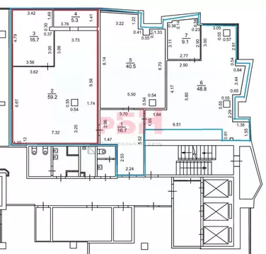 Офис в Свердловская область, Екатеринбург ул. Красноармейская, 10 (196 ...
