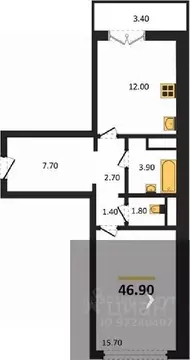 1-к кв. Воронежская область, Новоусманский район, пос. Отрадное ул. ...