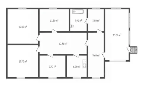 Дом в Воронежская область, Грибановский пгт ул. Дружбы, 29 (121 м)