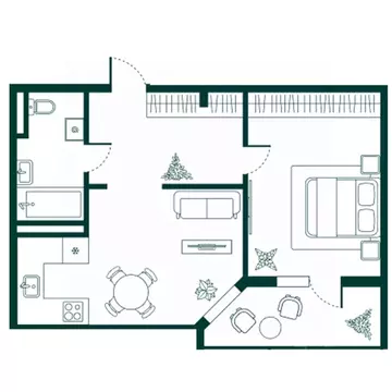 2-к кв. Дагестан, Дербент Новая История жилой комплекс (58.91 м)