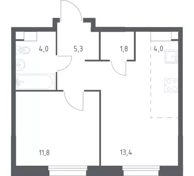1-к кв. Москва Сосенское поселение, просп. Куприна, 40к9 (39.1 м)