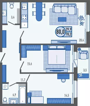 2-к кв. Орловская область, Орловский муниципальный округ, д. Жилина ...