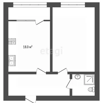 1-к кв. Ставропольский край, Пятигорск ул. Пальмиро Тольятти (40.0 м)