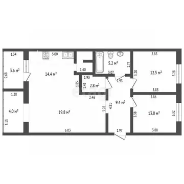3-к кв. Башкортостан, Стерлитамак ул. Гоголя, 118б (82.8 м)