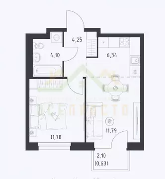 Продается 2-комнатная квартира
