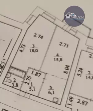 2-к кв. Архангельская область, Северодвинск ул. Ломоносова, 85к2 (49.0 ...