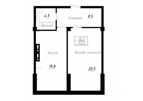 1-к кв. Ставропольский край, Ессентуки  (53.3 м)