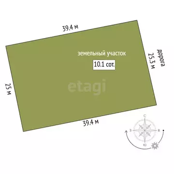 Участок в Тюменский муниципальный округ, СНТ Исток (10.11 м)