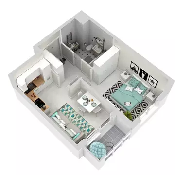 2-комнатная квартира: Ижевск, Воткинское шоссе, 83к2 (36.1 м)