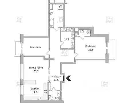 3-к кв. Москва Казарменный пер., 3 (160.0 м)