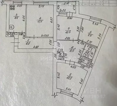 3-к кв. Брянская область, Брянск Комсомольская ул., 18 (81.8 м)