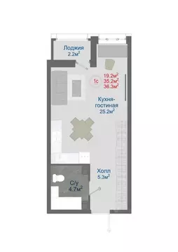 1-к кв. Воронежская область, Новоусманский район, пос. Отрадное ул. ...