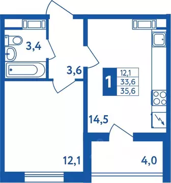 1-к кв. Башкортостан, Уфа Дема жилрайон, Новая Дема жилой комплекс ...
