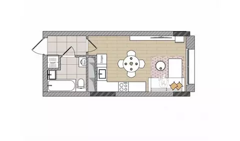 Студия Кировская область, Киров Мелькомбинатовский проезд, 3 (26.0 м)