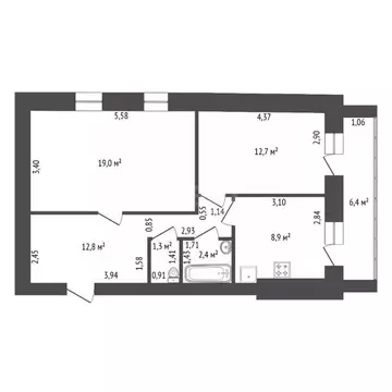2-к кв. Башкортостан, Уфа Цветы Башкирии жилрайон, ул. Цветы Башкирии, ...