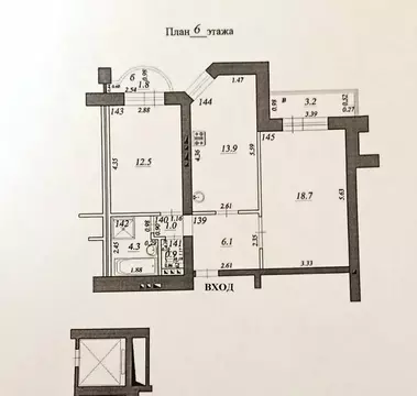 2-комнатная квартира: Самара, улица Дыбенко, 120 (57.4 м)