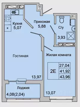 2-к кв. Ростовская область, Батайск ул. Булгакова, 11 (43.96 м)