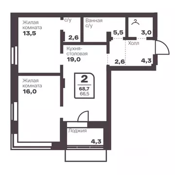 2-к кв. Челябинская область, Магнитогорск Голос Притяжение жилой ...