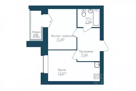 1-к кв. Вологодская область, Череповец 107-й мкр, ГринВилль жилой ...