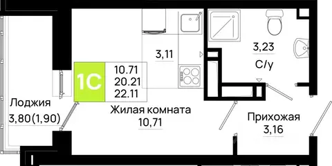Студия Ростовская область, Ростов-на-Дону Нефтекачка кв-л, Октябрь ...