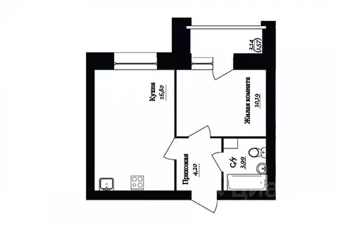 1-к кв. Вологодская область, Череповец 107-й мкр, ГринВилль жилой ...