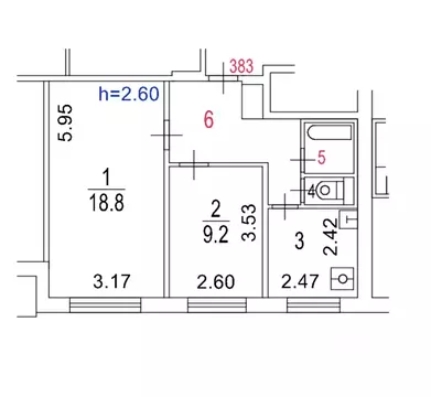 2-к кв. Москва бул. Яна Райниса, 2К1 (44.1 м)