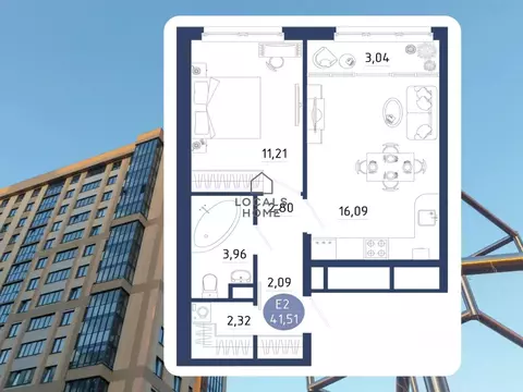 1-к кв. Рязанская область, Рязанский муниципальный округ, с. Дядьково ...