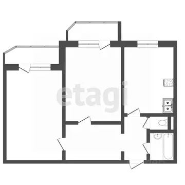 2-к кв. Тюменская область, Тюмень Транспортная ул., 79/2 (62.0 м)